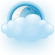 some clouds